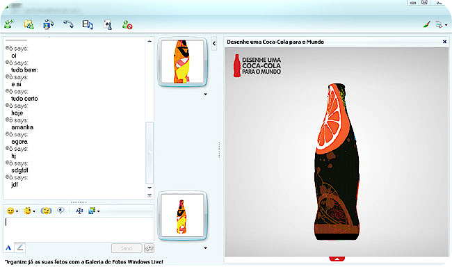 MSN Messenger in game View