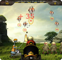 Mortar man cannon game
