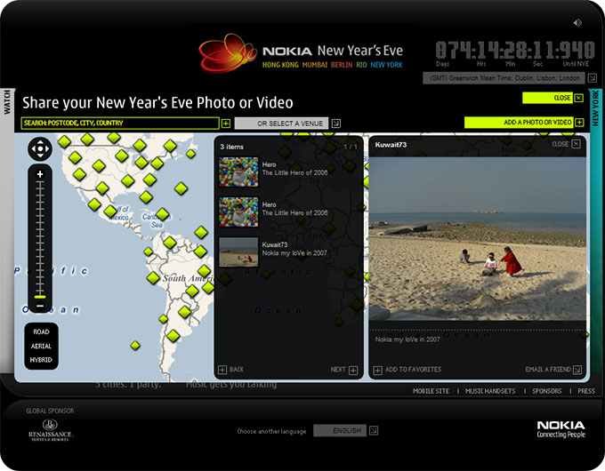 Map cluster view with one cluster selected